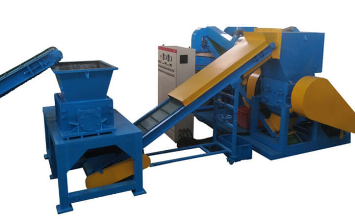 Copper and plastic separator cable and wire recycling machine