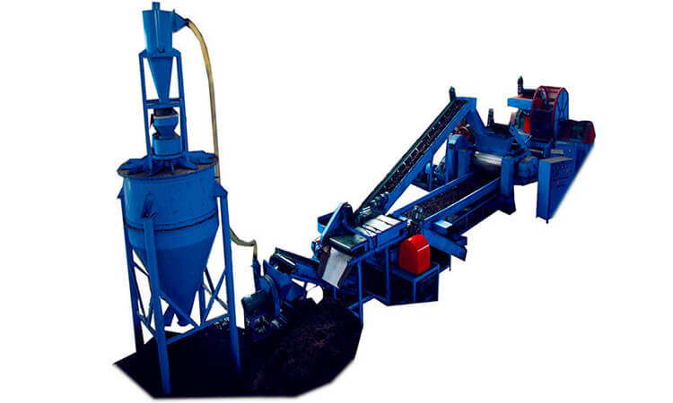 scrap tyre crumb rubber recycling plant